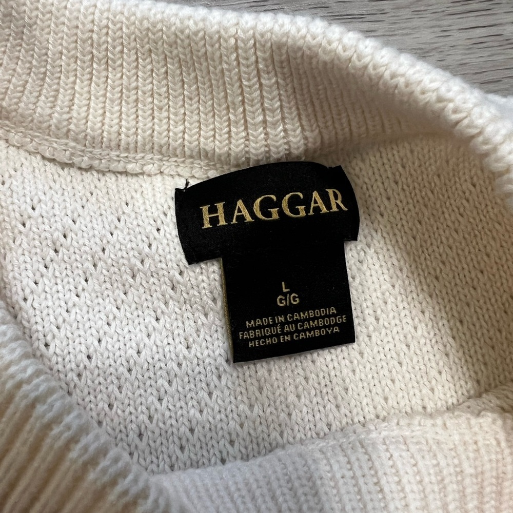 Haggar Men's Long Sleeve Crew Sweater size L - Picture 3 of 6